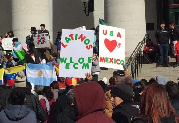 #daywithoutimmigrants Protest, Photo by Paola Santiago