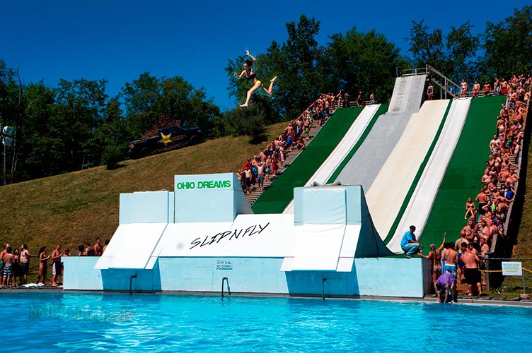 Slip N Fly into summer at adult water slide festival.