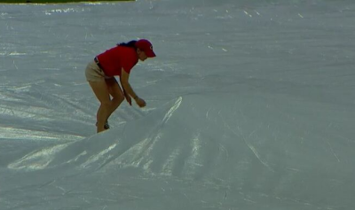 Person Stuck Under Field Tarp During Ohio Pro Baseball Game - 614now